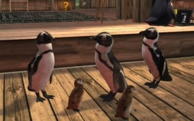 Increase of penguin population at SL Linux Cafe